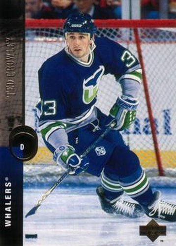 #442 Ted Crowley - Hartford Whalers - 1994-95 Upper Deck Hockey