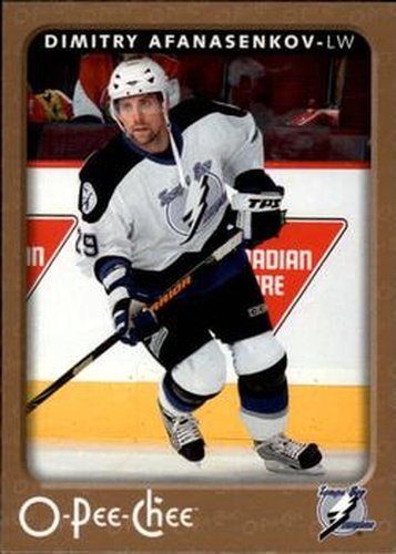 #442 Dmitry Afanasenkov - Tampa Bay Lightning - 2006-07 O-Pee-Chee Hockey