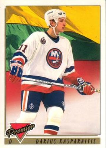 #443 Darius Kasparaitis - New York Islanders - 1993-94 O-Pee-Chee Premier Hockey