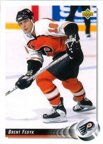 #443 Brent Fedyk - Philadelphia Flyers - 1992-93 Upper Deck Hockey