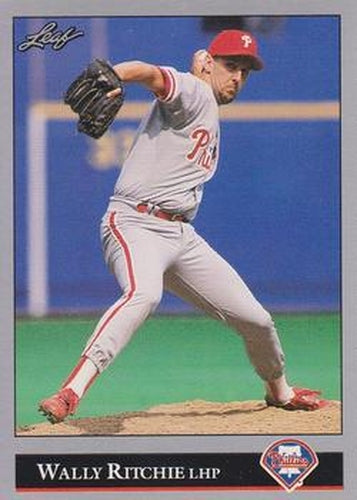 #443 Wally Ritchie - Philadelphia Phillies - 1992 Leaf Baseball