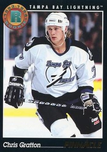 #443 Chris Gratton - Tampa Bay Lightning - 1993-94 Pinnacle Hockey
