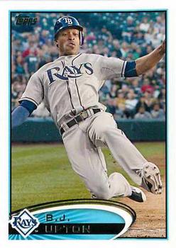 #443 B.J. Upton - Tampa Bay Rays - 2012 Topps Baseball