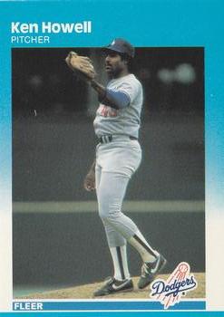 #443 Ken Howell - Los Angeles Dodgers - 1987 Fleer Baseball