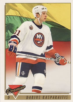 #443 Darius Kasparaitis - New York Islanders - 1993-94 Topps Premier Hockey