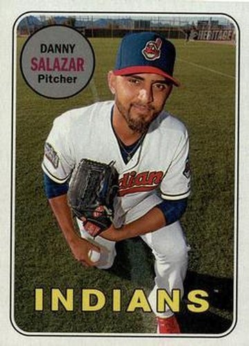 #443 Danny Salazar - Cleveland Indians - 2018 Topps Heritage Baseball