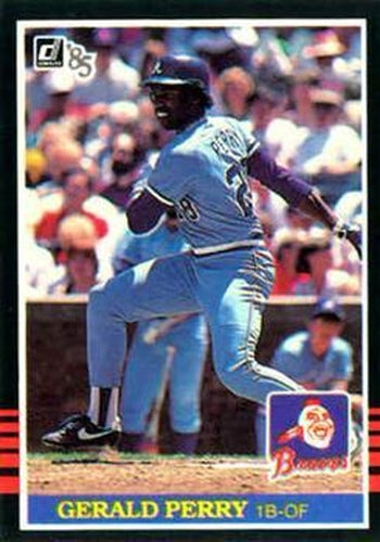 #443 Gerald Perry - Atlanta Braves - 1985 Donruss Baseball