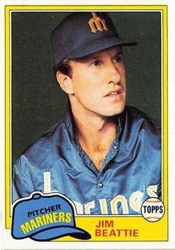 #443 Jim Beattie - Seattle Mariners - 1981 Topps Baseball