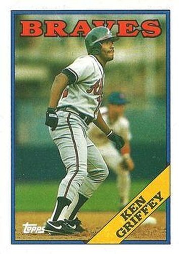#443 Ken Griffey - Atlanta Braves - 1988 Topps Baseball