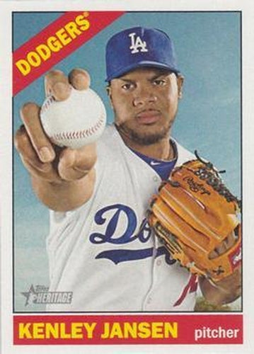 #443 Kenley Jansen - Los Angeles Dodgers - 2015 Topps Heritage Baseball