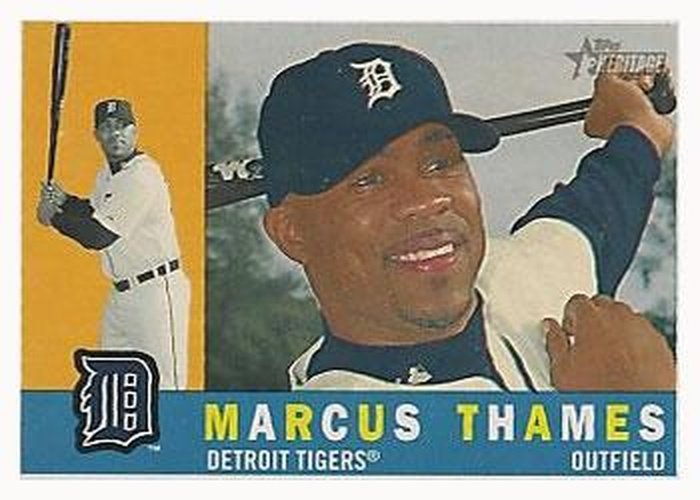 #443 Marcus Thames - Detroit Tigers - 2009 Topps Heritage Baseball