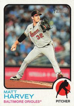 #443 Matt Harvey - Baltimore Orioles - 2022 Topps Heritage Baseball