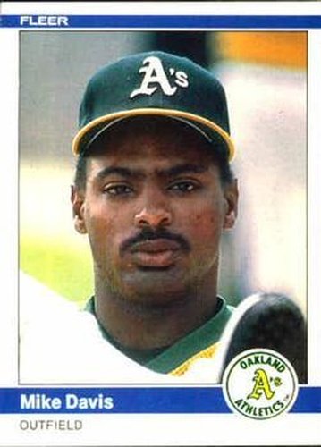 #443 Mike Davis - Oakland Athletics - 1984 Fleer Baseball