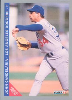 #443 John Candelaria - Los Angeles Dodgers - 1993 Fleer Baseball