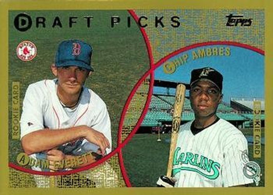 #443 Adam Everett / Chip Ambres - Boston Red Sox / Florida Marlins - 1999 Topps Baseball
