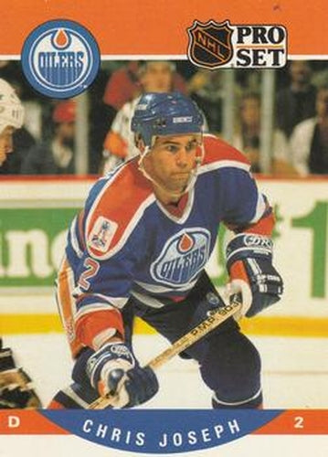 #443 Chris Joseph - Edmonton Oilers - 1990-91 Pro Set Hockey