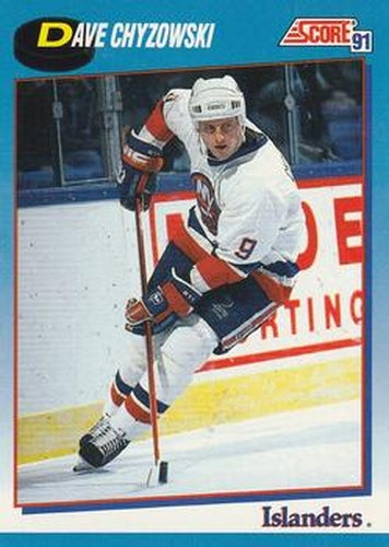 #443 Dave Chyzowski - New York Islanders - 1991-92 Score Canadian Bilingual Hockey