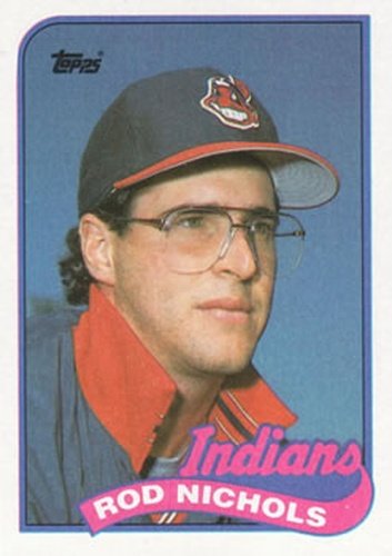 #443 Rod Nichols - Cleveland Indians - 1989 Topps Baseball