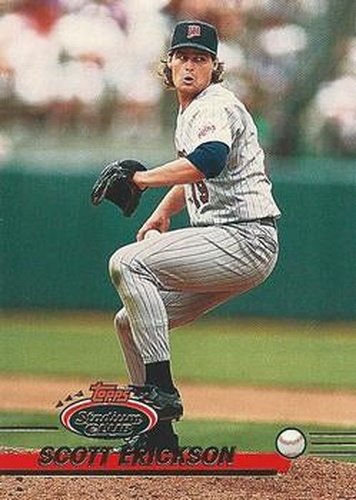 #443 Scott Erickson - Minnesota Twins - 1993 Stadium Club Baseball