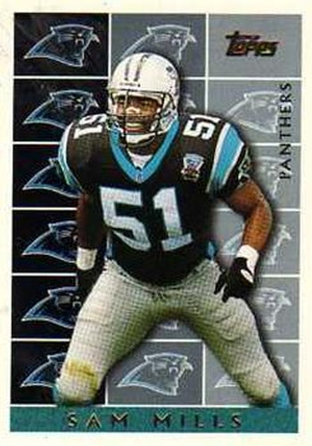 #443 Sam Mills - Carolina Panthers - 1995 Topps Football