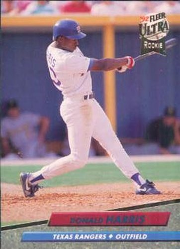 #443 Donald Harris - Texas Rangers - 1992 Ultra Baseball