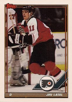 #444 Jiri Latal - Philadelphia Flyers - 1991-92 Topps Hockey