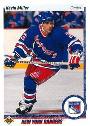 #444 Kevin Miller - New York Rangers - 1990-91 Upper Deck Hockey