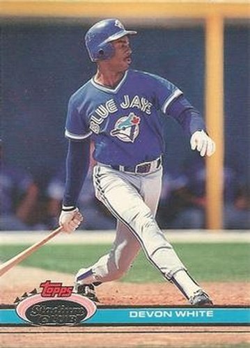 #444 Devon White - Toronto Blue Jays - 1991 Stadium Club Baseball