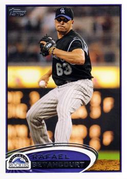 #444 Rafael Betancourt - Colorado Rockies - 2012 Topps Baseball