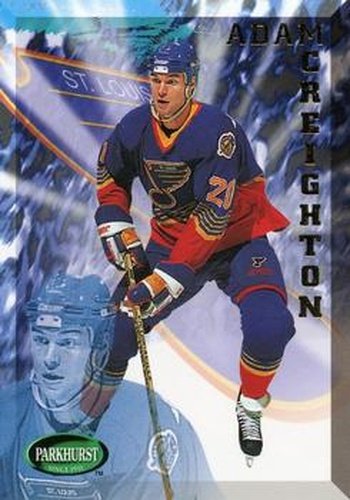 #444 Adam Creighton - St. Louis Blues - 1995-96 Parkhurst International Hockey