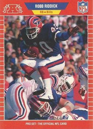 #444 Robb Riddick - Buffalo Bills - 1989 Pro Set Football