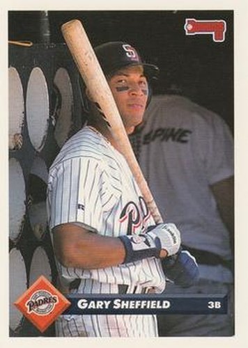 #444 Gary Sheffield - San Diego Padres - 1993 Donruss Baseball