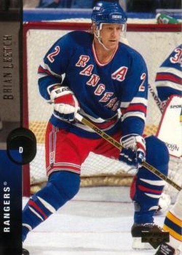 #444 Brian Leetch - New York Rangers - 1994-95 Upper Deck Hockey