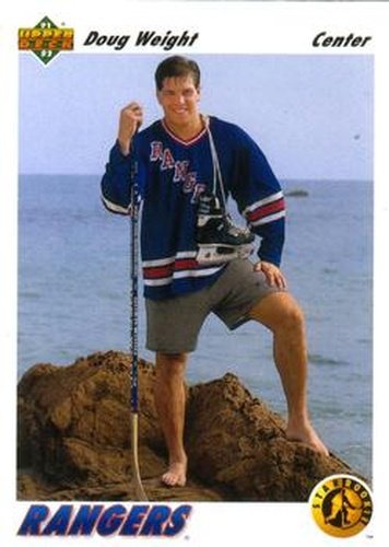 #444 Doug Weight - New York Rangers - 1991-92 Upper Deck Hockey