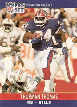 #444 Thurman Thomas - Buffalo Bills - 1990 Pro Set Football