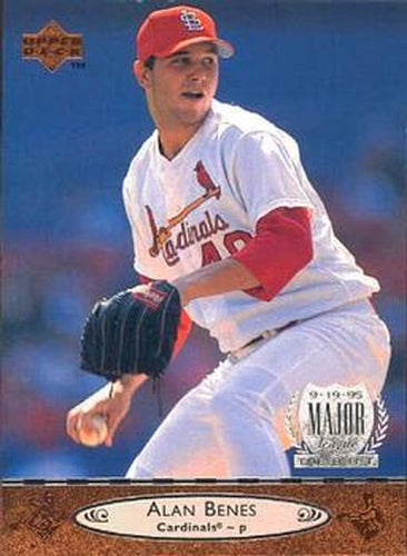 #444 Alan Benes - St. Louis Cardinals - 1996 Upper Deck Baseball