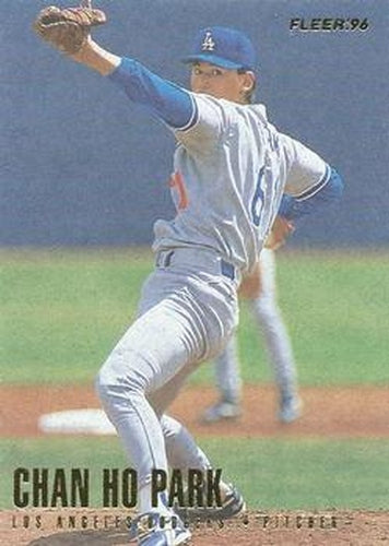 #444 Chan Ho Park - Los Angeles Dodgers - 1996 Fleer Baseball