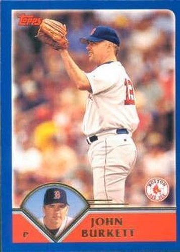 #444 John Burkett - Boston Red Sox - 2003 Topps Baseball