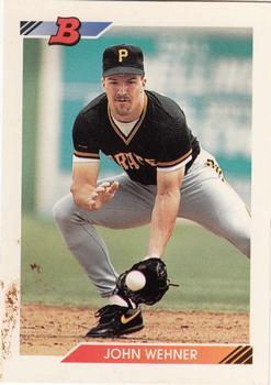 #444 John Wehner - Pittsburgh Pirates - 1992 Bowman Baseball