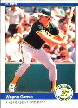 #444 Wayne Gross - Oakland Athletics - 1984 Fleer Baseball