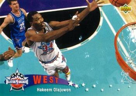 #444 Hakeem Olajuwon - Houston Rockets - 1992-93 Upper Deck Basketball