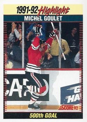 #444 Michel Goulet - Chicago Blackhawks - 1992-93 Score USA Hockey