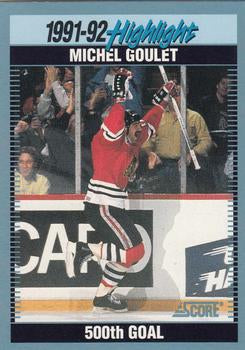 #444 Michel Goulet - Chicago Blackhawks - 1992-93 Score Canadian Hockey