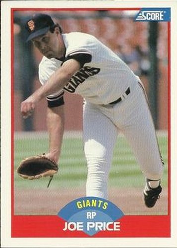 #444 Joe Price - San Francisco Giants - 1989 Score Baseball
