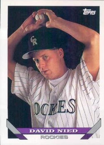 #444 David Nied - Colorado Rockies - 1993 Topps Baseball