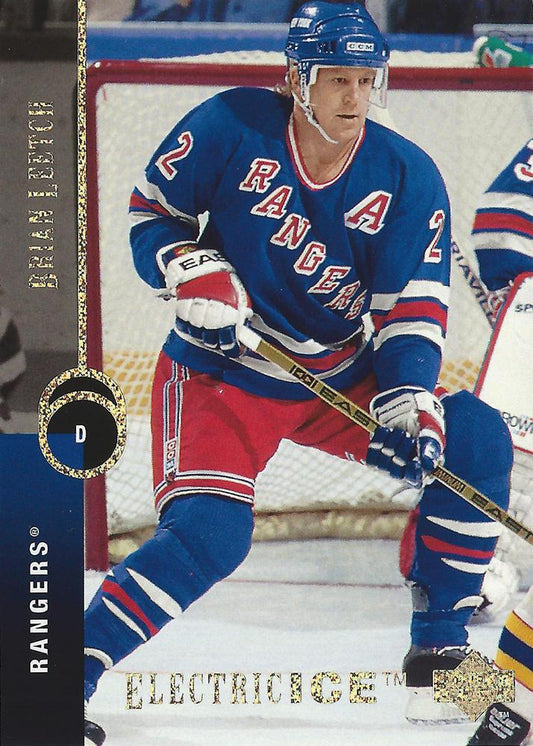 #444 Brian Leetch - New York Rangers - 1994-95 Upper Deck Hockey - Electric Ice