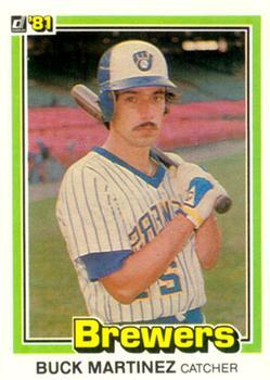 #444a Buck Martinez - Milwaukee Brewers - 1981 Donruss Baseball