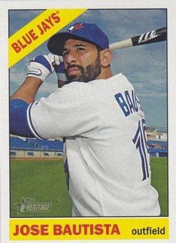 #444a Jose Bautista - Toronto Blue Jays - 2015 Topps Heritage Baseball
