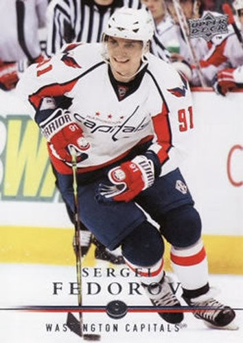 #445 Sergei Fedorov - Washington Capitals - 2008-09 Upper Deck Hockey