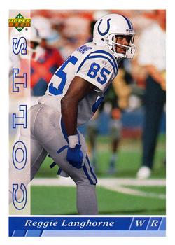 #445 Reggie Langhorne - Indianapolis Colts - 1993 Upper Deck Football